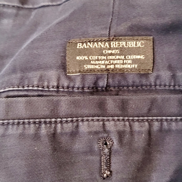 Banana Republic Men Navy Chino Pants - Picture 3 of 4